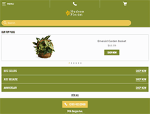 Tablet Screenshot of hudsonfloristonline.com